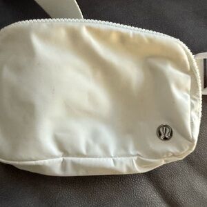White Lululemon Belt Bag